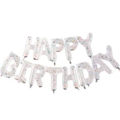 Happy Birthday Konfetti Folieballonger