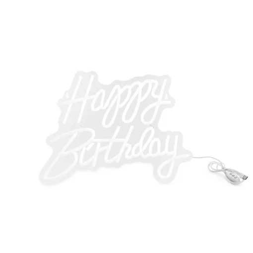 Happy Birthday LED Neon Skilt