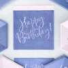 Happy Birthday Servietter Marineblå