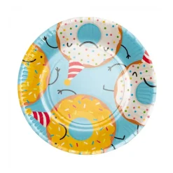 Happy Donut Papptallerkener