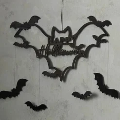 Happy Halloween Flaggermus Veggpynt
