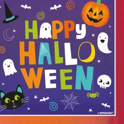 Happy Halloween Servietter Lilla