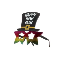 Happy New Year Briller Svart