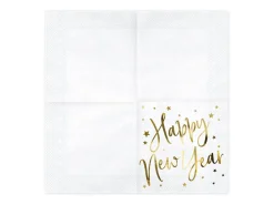 Happy New Year Servietter Gull