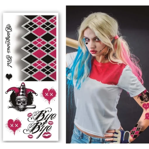 Harley Quinn Engangstatoveringer