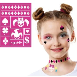 Harley Quinn Sminke Sjablong