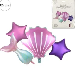 Havfrue & Skjell Folieballonger