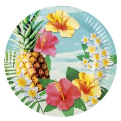 Hawaii Fest Papptallerkener