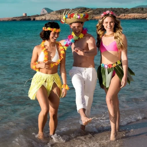 Hawaii Palmeblad Skjørt