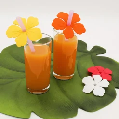 Hawaiiblomst Silikonsugerør