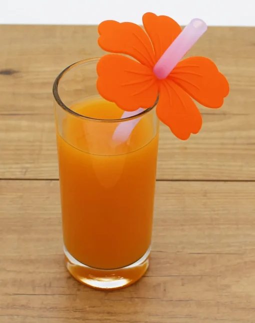Hawaiiblomst Silikonsugerør