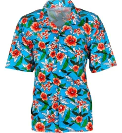 Hawaiiskjorte Blå Blomster