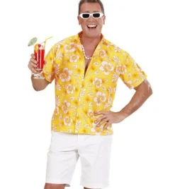 Hawaiiskjorte Gul