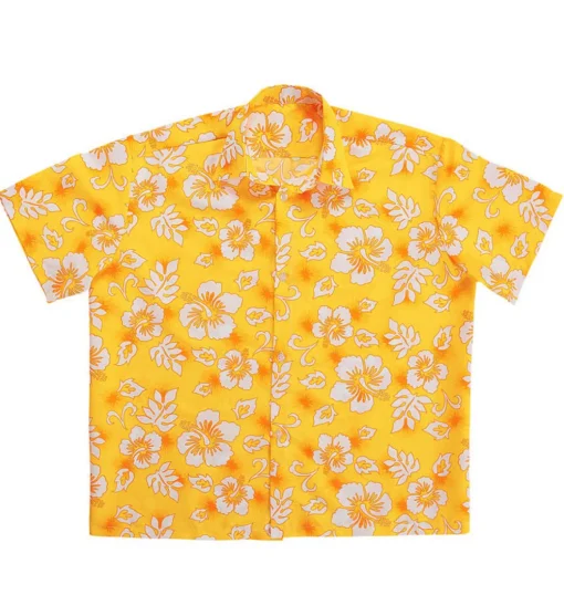 Hawaiiskjorte Gul