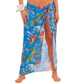 Hawaiiskjørt Blått