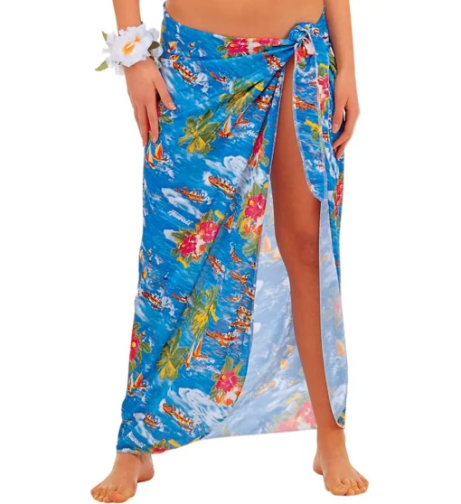 Hawaiiskjørt Blått