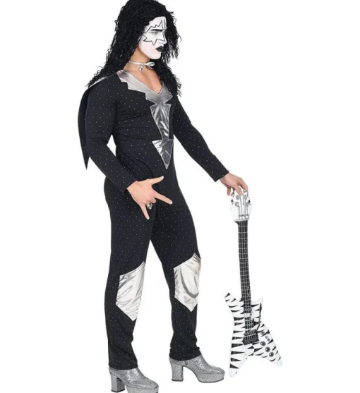 Heavy Metal Rockstjerne Kostyme