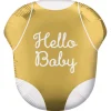 Hello Baby Body Folieballong Gull