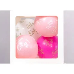 Hello Baby Lateksballonger Rosa