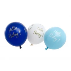 Hello Baby Latexballonger Lyseblå