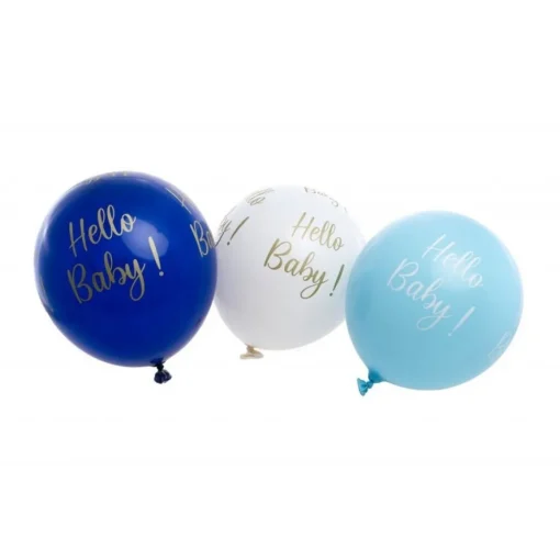 Hello Baby Latexballonger Lyseblå