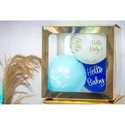 Hello Baby Latexballonger Lyseblå