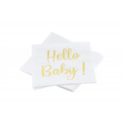 Hello Baby Servietter Gull