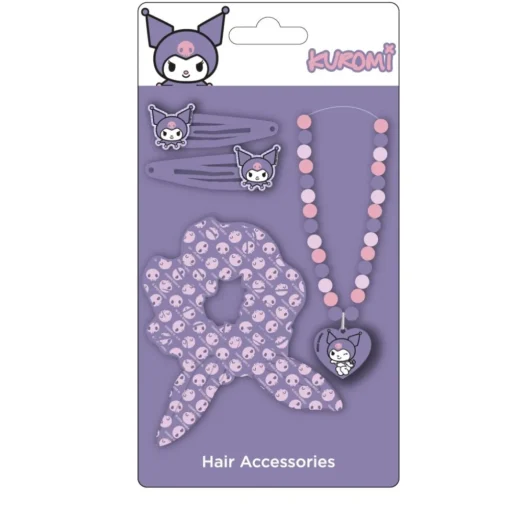 Hello Kitty® Kuromi Hårtilbehørssett & Halskjede