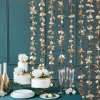 Hengende Blomster Backdrop Gull