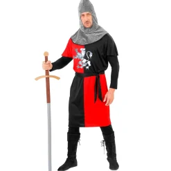 Heraldisk Kriger Kostyme Rød/Svart