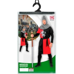 Heraldisk Kriger Kostyme Rød/Svart