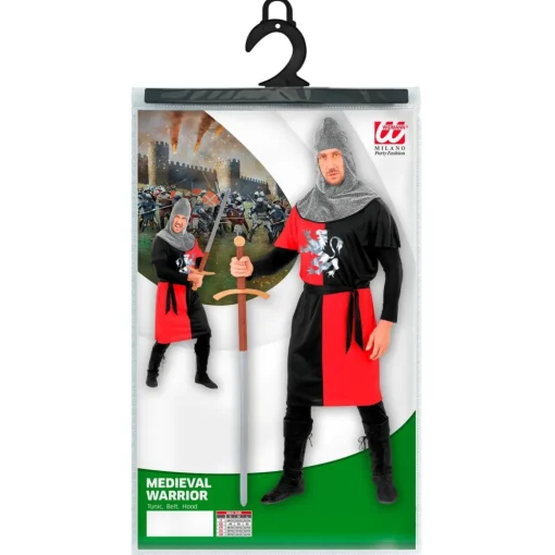 Heraldisk Kriger Kostyme Rød/Svart