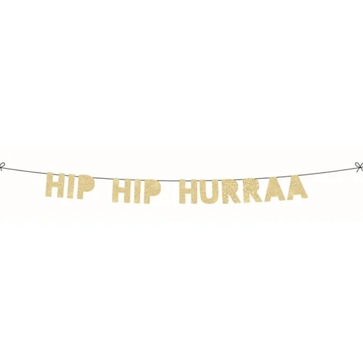Hip Hip Hurraa Hengepynt Gull