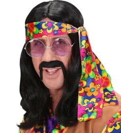 Hippie Dude Parykk Svart