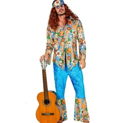 Hippie Mann Blomster Kostyme