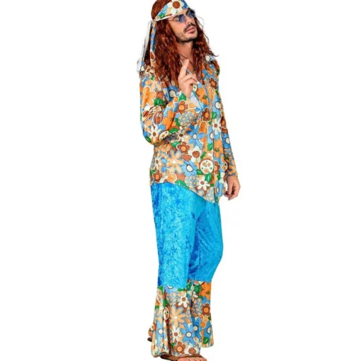 Hippie Mann Blomster Kostyme