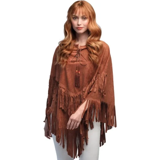 Hippie Poncho Brun