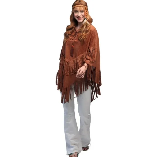 Hippie Poncho Brun