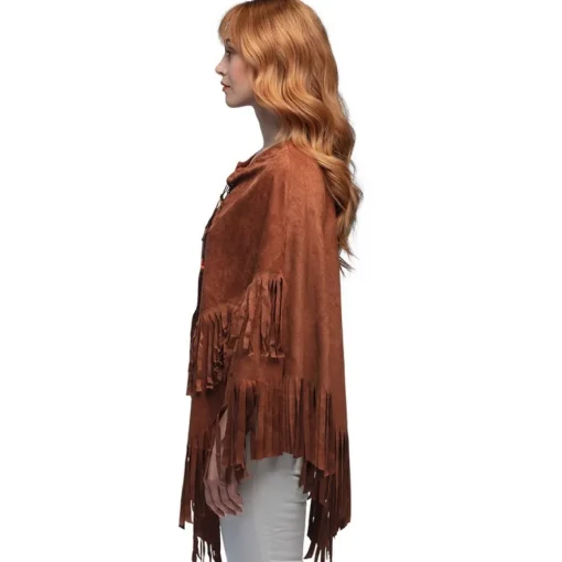 Hippie Poncho Brun