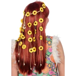 Hippie Solsikke Hårblomster Gul