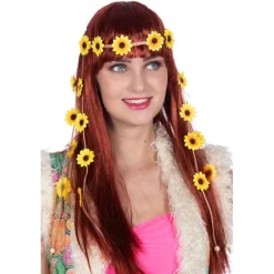 Hippie Solsikke Hårblomster Gul