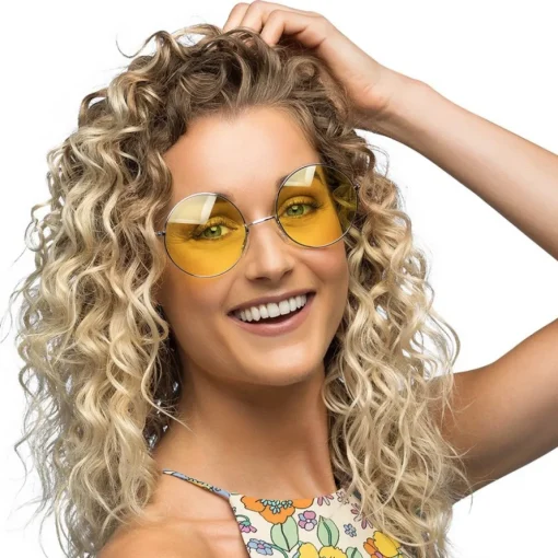 Hippie XL Partybriller Gul