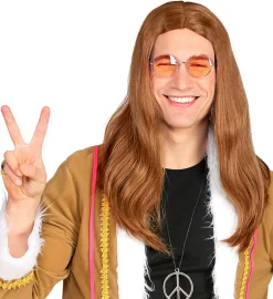 Hippieparykk Lysebrun