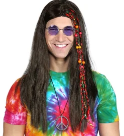 Hippieparykk med Fletter