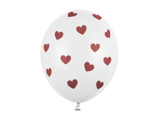 Hjerte Ballonger Hvit