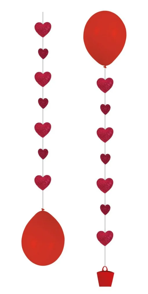 Hjerte Ballonghaler Rød