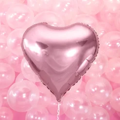 Hjerte Folieballong Rosa