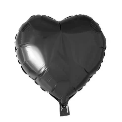 Hjerte Folieballong Svart