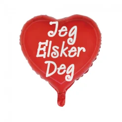 Hjerte Jeg Elsker Deg Folieballong