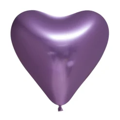 Hjerte Krom Ballonger Lilla